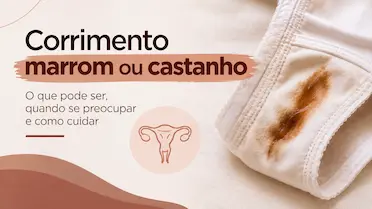 Corrimento castanho antes da menstruação: o que significa